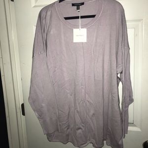 Beautiful lavender fine knit sweater - 3X